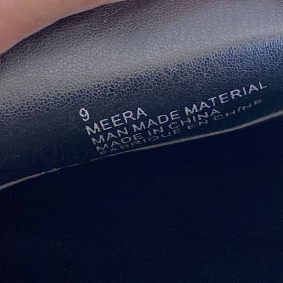 Design Lab Meera Lug Platform Loafers Black Vegan Leather - Picture 13 of 14